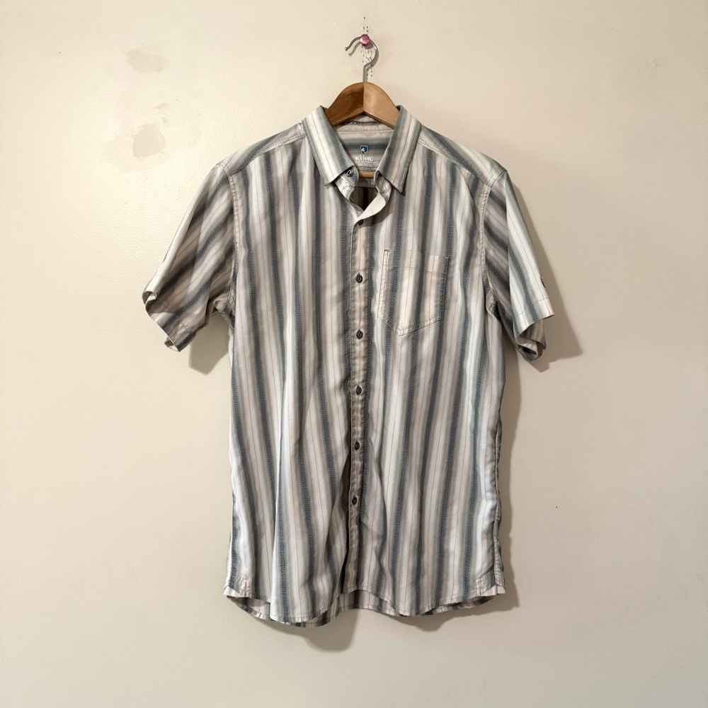 Kuhl Striped Short Sleeve Shirt Outdoor Men’s Medium
